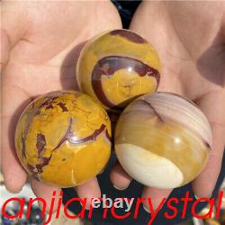 5pc Wholesale Natural Mookite jasper ball Quartz Crystal Sphere Carved Gem 55mm+