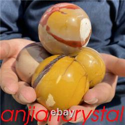 5pc Wholesale Natural Mookite jasper ball Quartz Crystal Sphere Carved Gem 55mm+
