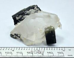 64 Gram Green Cap Tourmaline Terminated Crystal combine with Quartz Specimen Pak