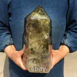 7.77kg Natural Crystal Smoky Citrine Obelisk Quartz Point Reiki Healing Energy