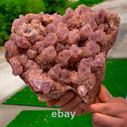 7.89LB Natural Amethyst geode quartz clustercrystal specimen Healing