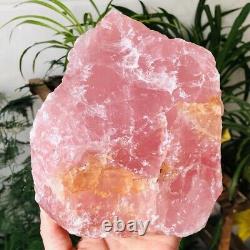 7.8lb Natural Pink Rose Quartz Crystal Raw Stone Rough Mineral Specimens
