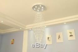 7 Lights Modern LED Crystal luxury Ceiling Lighting Fixture Chandelier Hallway