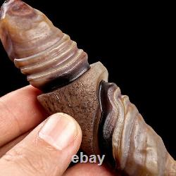 77g 100mm Rare NATURAL Agate Mineral Specimen Point Wand Healing From Zambia