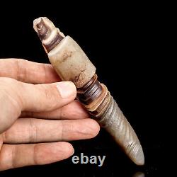 79g 134mm Rare NATURAL Agate Mineral Specimen Point Wand Healing From Zambia