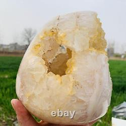 9.14LB Natural agate cave quartz crystal cave mineral specimen Healing
