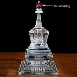 9.8 Buddhist Ornaments Crystal Stupa Tibetan Sarira Dagoba