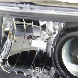 94-01 Dodge Ram 1500 2500 3500 Crystal Black LED Projector Headlights