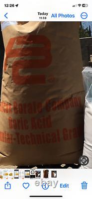 99% Boric Powder acid, crystal granulated 1 Lb to 55 LB. Unopened bag