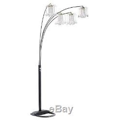 Acme Furniture 84-inch Chandelier Floor Lamp in Black Finish, 03730BK New