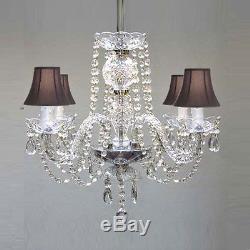 All Crystal Chandelier Chandeliers With Black Shades