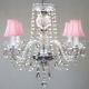 All Crystal Chandelier Chandeliers With Pink Shades