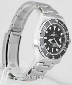 BRAND NEW 2020 CARD Rolex Submariner 41 Date Steel Black Ceramic Watch 126610 LN