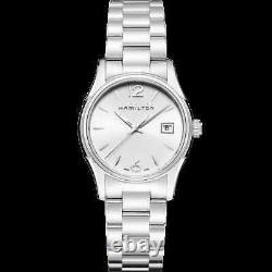 BRAND NEW HAMILTON Women's Jazzmaster Quartz Silver Dial Steel Watch H32351115