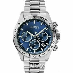 BRAND NEW HUGO BOSS Men's Hero Sport Lux Blue Silver Watch HB1513755
