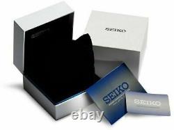 BRAND NEW Seiko Men's Coutura Solar Chrono Black Dial Silver Tone Watch SSG009