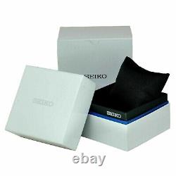 BRAND NEW Seiko Men's Essentials Quartz Charcoal Dial Leather Band Watch SUR360