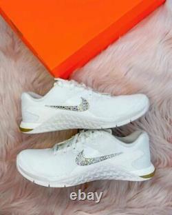 BRAND NEW Womens Nike Metcon encrusted with Genuine Swarovski Crystals