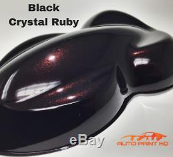 Black Crystal Ruby Gallon Single Stage Acrylic Car Vehicle Auto Paint Kit