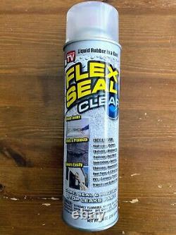 Brand NEW! Flex Seal Clear Liquid Rubber Spray Sealant Coating, 14 oz