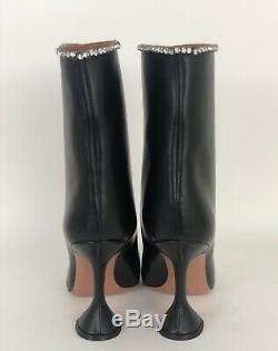 Brand New Amina Muaddi Mia Crystal Embellished Boots Size Eu39