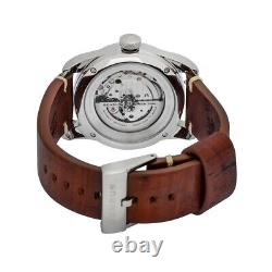 Brand New Benrus Classic Automatic Leather Strap 41mm Men's Watch C2-P-BK-LBR
