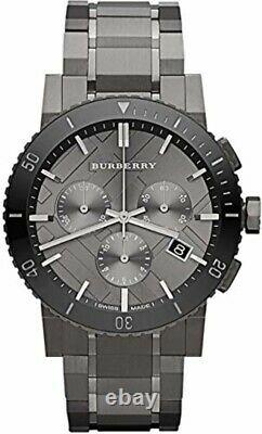 Brand New Burberry BU9381 Chronograph Ion Plated Stainless Steel Men's Watch