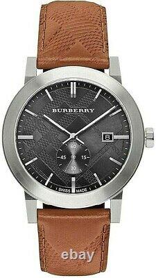 Brand New Burberry City BU9905 Embossed Check Men's Watch