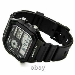Brand New Casio World Time Digital Watch Ae1200wh-1a Uk Seller