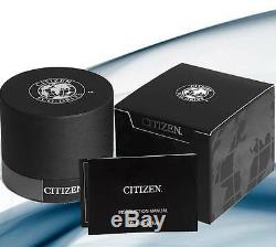 Brand New Citizen Bj6475-00e Eco-drive Black Dial Brown Leather Men's Watch