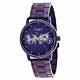 Brand New Coach Grand 14502923 Plum Purple Stainless Steel Quartz Women's Watch