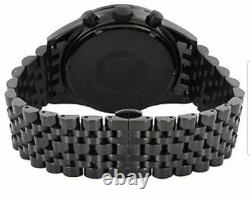 Brand New Genuine Emporio Armani Ar5989 Black Stainless Steel Chrono Mens Watch
