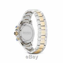 Brand New Hugo Boss Hb1512960 Two Tone Gold And Silver Mens Watch Uk Stock