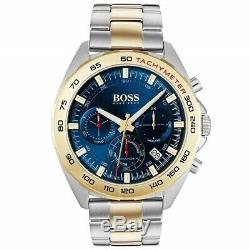 Brand New Hugo Boss Sport Intensity Tow Tone Gold Silver Men Watch Hb1513667