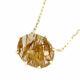 Brand New K10YG Rutile Quartz Pendant Necklace free shipping from Japan- Auth SE
