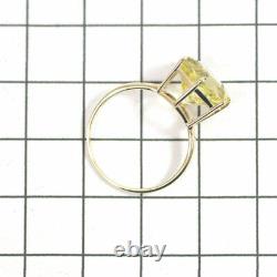 Brand New K18YG Hexagonal Cut Lemon Quartz Ring 3.00 ct SELBY JAPAN SELBY JAPAN