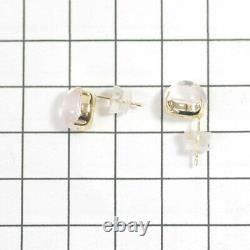 Brand New K18YG Star Rose Quartz Earrings 3.00ct Studs SELBY JAPAN SELBY JAPAN