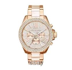 Brand New MK6096 Wren Crystal Pave Dial Chronograph 42 mm Ladies Watch