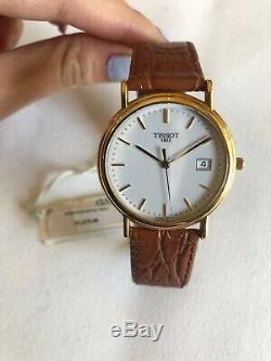 Brand New Mens Tissot 18k Solid Gold, Genuine Leather Watch R// 1,275