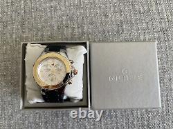 Brand New Michele Black Jelly Bean Chronograph Watch MWW12F000096 MSRP $445