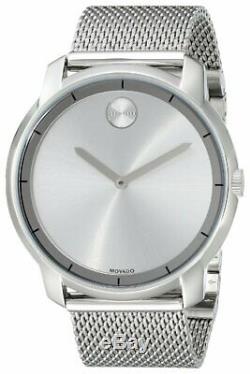 Brand New Movado Bold 3600260 Silver Stainless Steel Men's Swiss Quartz Watch