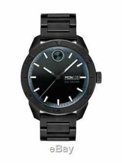 Brand New! Movado Bold Black Dial Men's Stainless Steel Watch 3600512