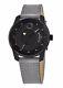 Brand New Movado Bold Men's Verso Black Dial Gray Leather Strap Watch 3600695