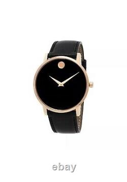 Brand New Movado Men's Rose Gold Museum Classic 0607272