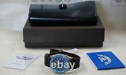 Brand New Squale 1521 50 Atmos BLUE 026-M Matte Watch Warranty Swiss Made