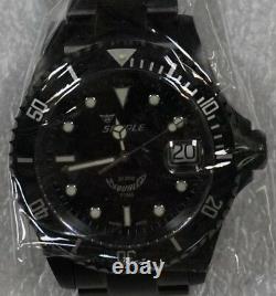 Brand New Squale Y1545 20 Atmos Classic DLC Black Watch Warranty Swiss Made