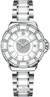 Brand New Tag Heuer Formula 1 Wah121d. Ba0861 Diamond White Ceramic Luxury Watch