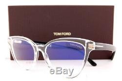 Brand New Tom Ford Eyeglass Frames 5639-B/V 026 Crystal/Black Women Size 54mm