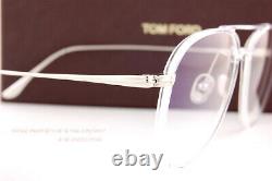 Brand New Tom Ford Eyeglass Frames FT 5666-B/V 026 Transparent crystal/silver