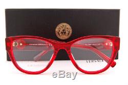 Brand New VERSACE Eyeglass Frames 3281B 5323 Red Crystal for Women Size 53mm